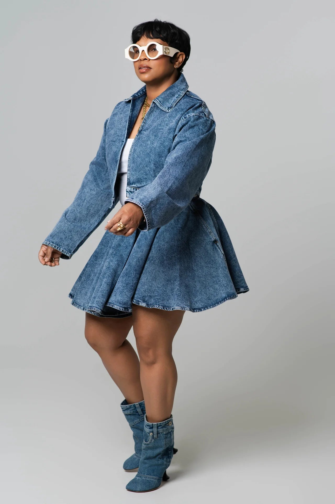 Malone Stone Wash|Denim Set