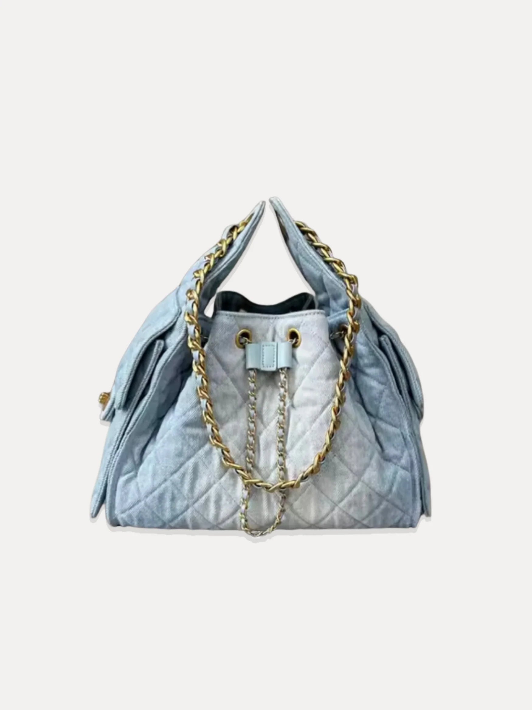 Katy Quilted Denim Bag