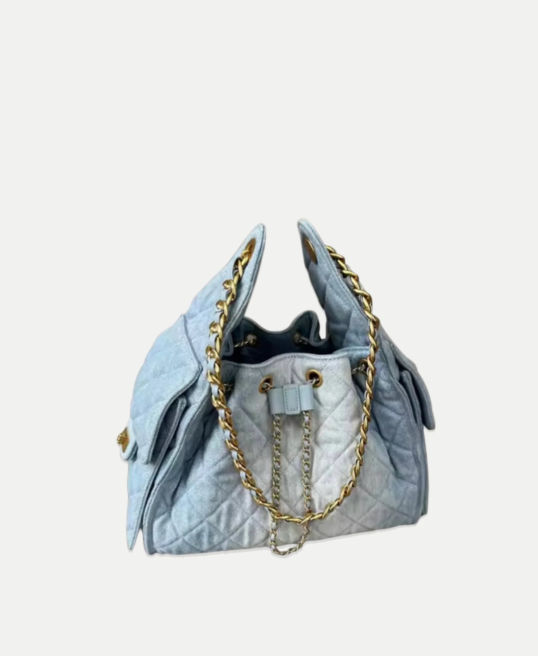 Katy Quilted Denim Bag