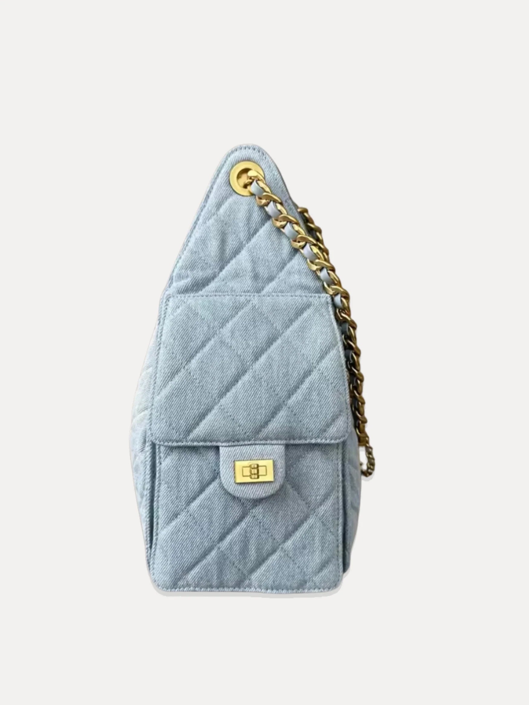 Katy Quilted Denim Bag