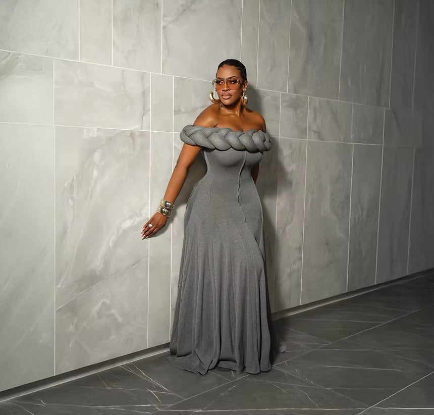 Abby Dress In Gray