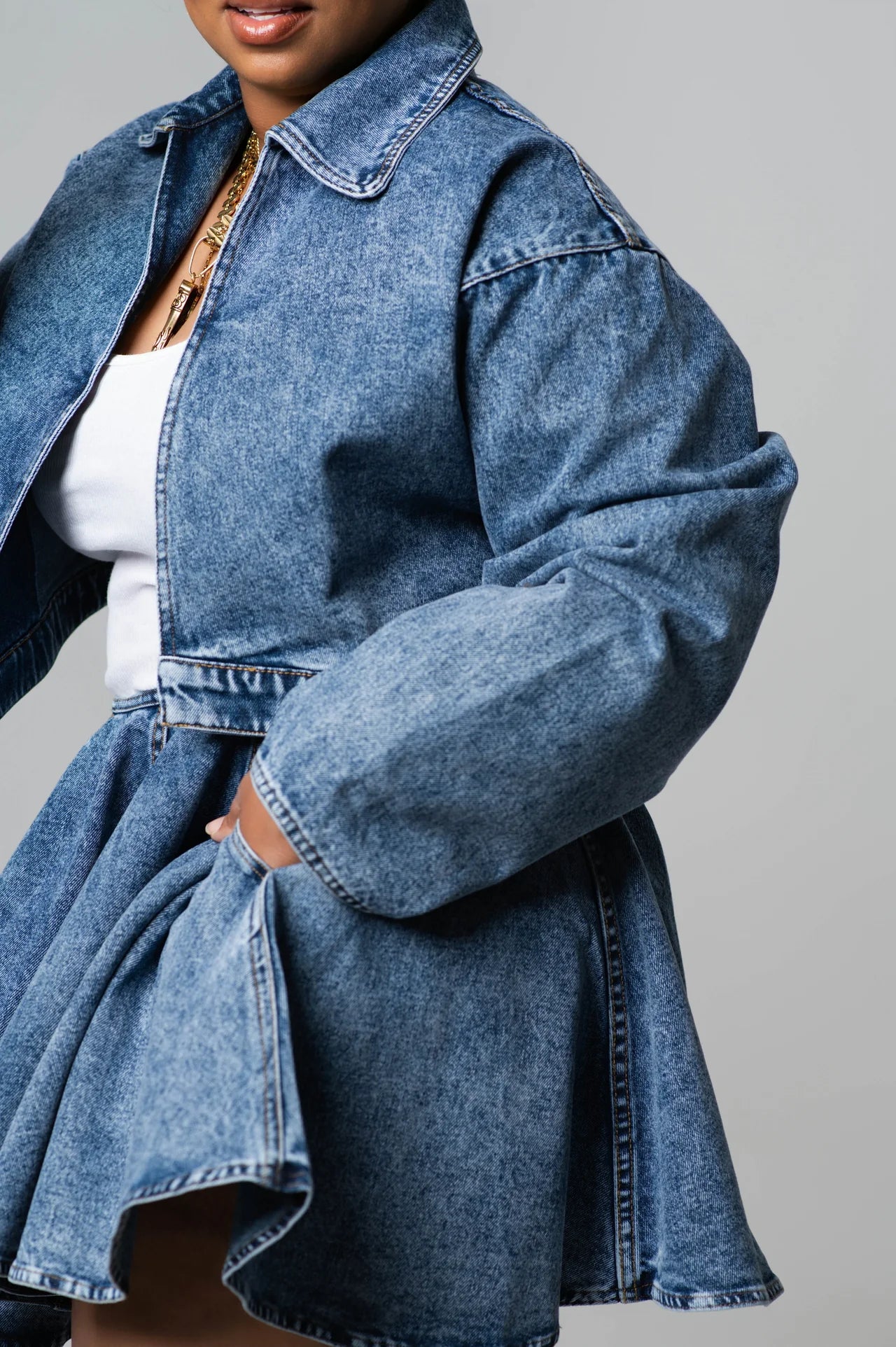 Malone Stone Wash|Denim Set