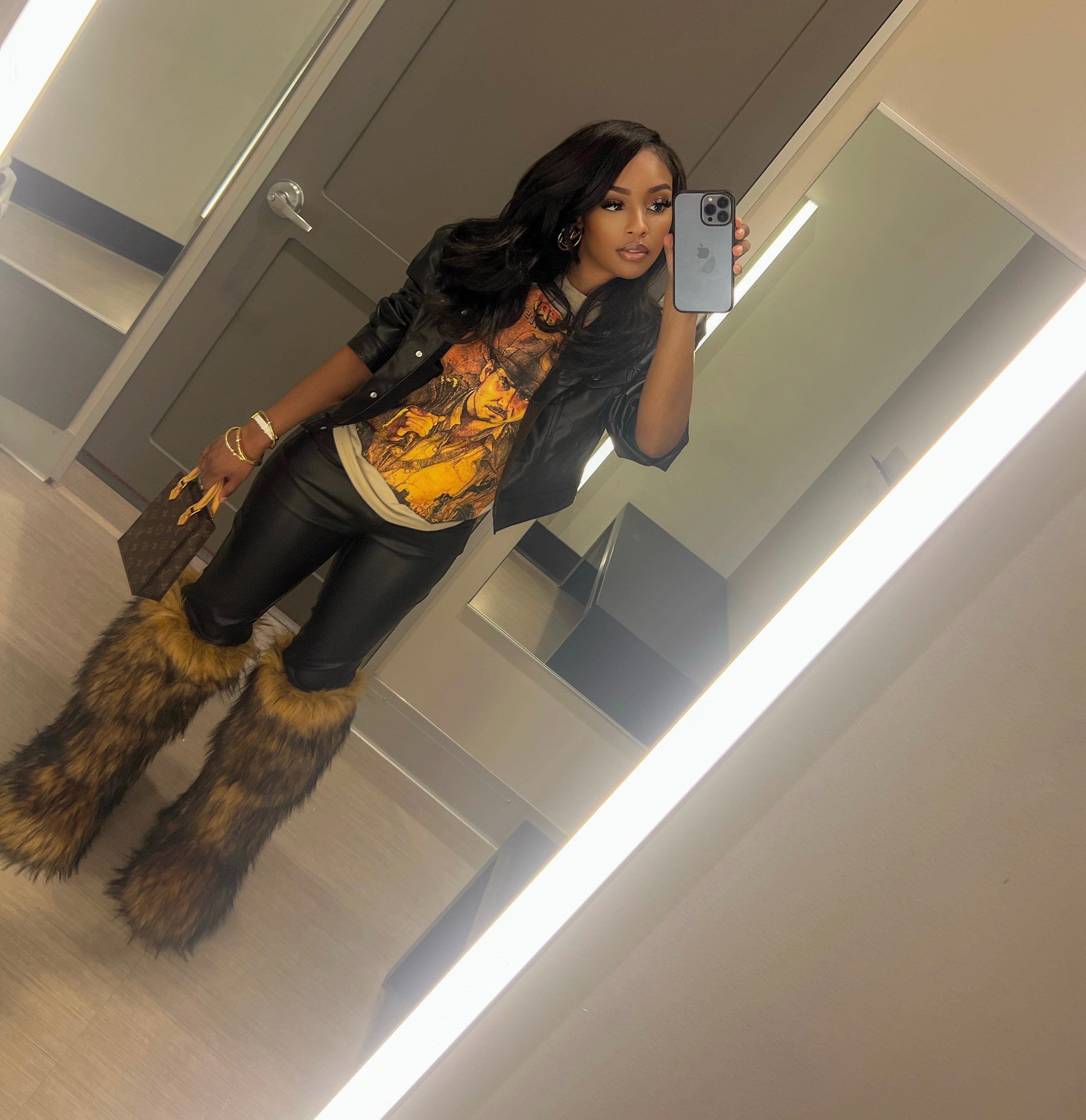 Baddie Knee High|Fur Boots