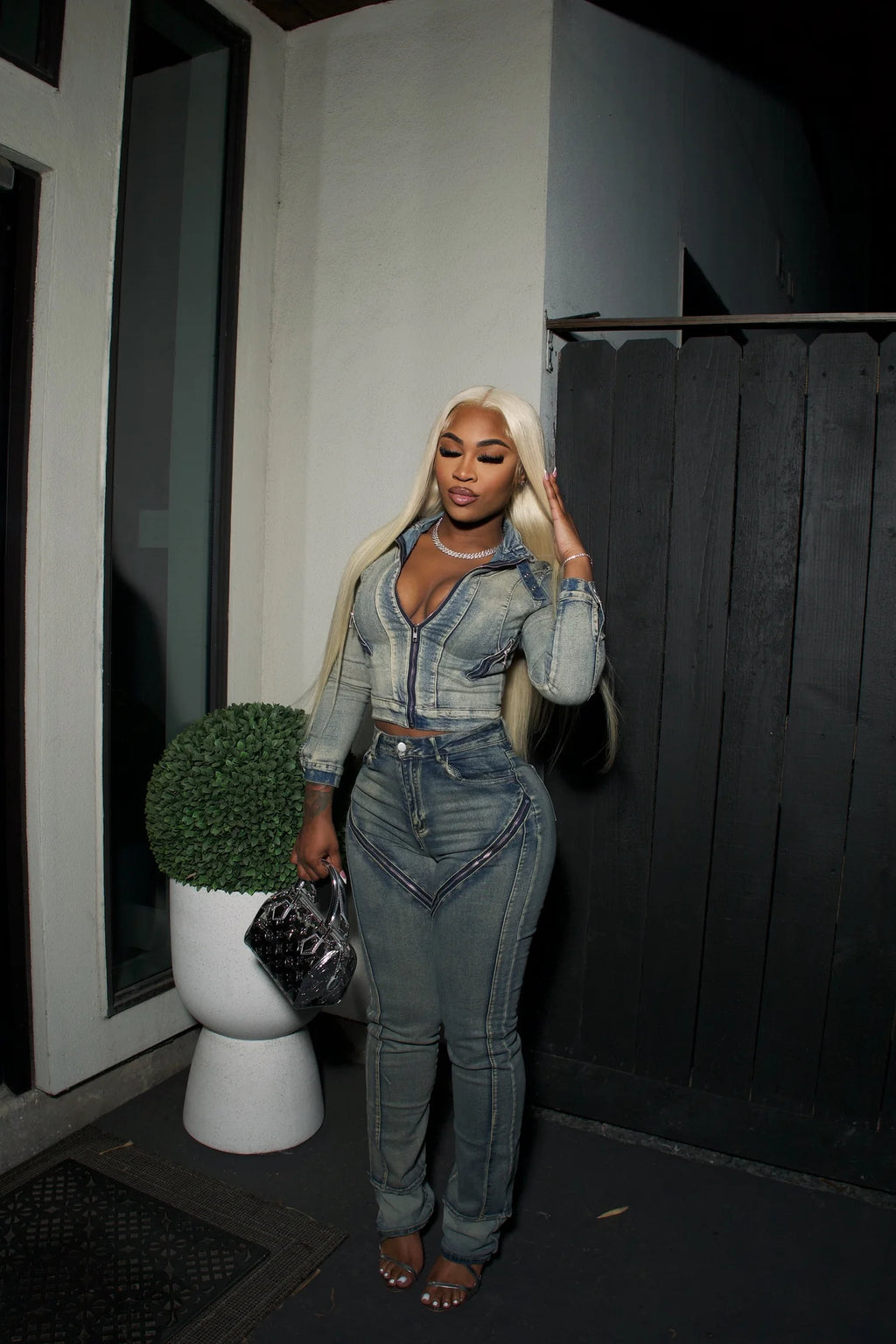 Belize Denim Jacket & Pants Set