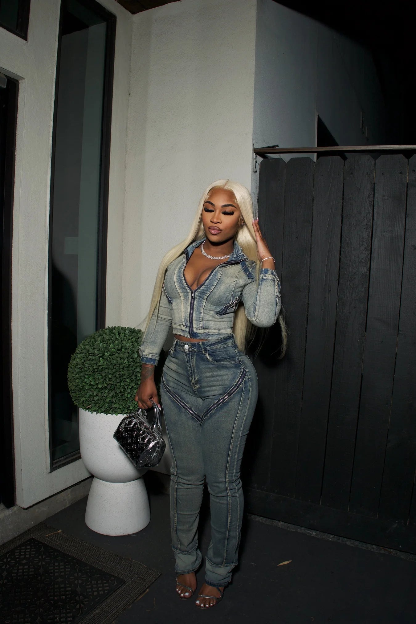 Belize Denim Jacket & Pants Set